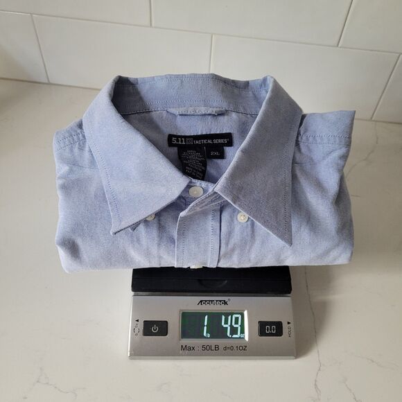 5.11 Tactical Shirt 2XL Blue RapiDraw Covert Conceal Carry Mesh Lined 72170 - Picture 15 of 15